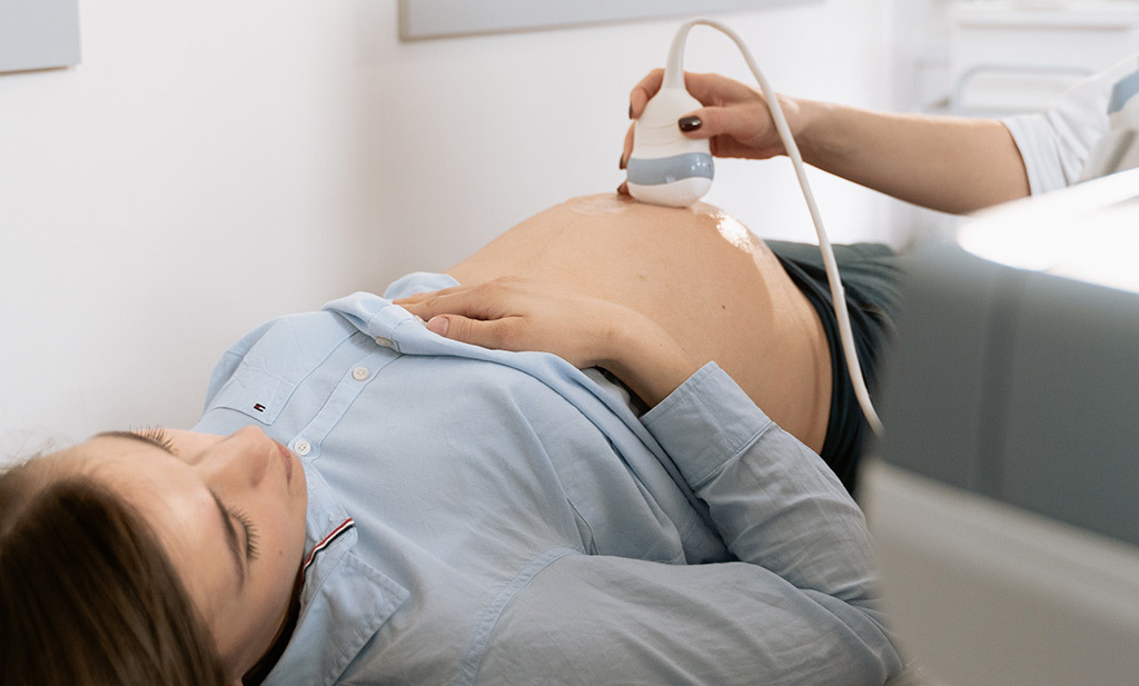 Zwangere echografie scan laagliggende placenta