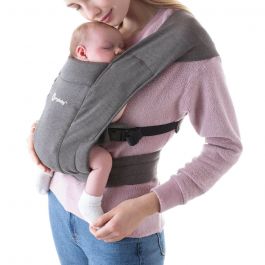 monteren Aanwezigheid plug Ergobaby Embrace Draagzak voor pasgeborenen - Heather Grey