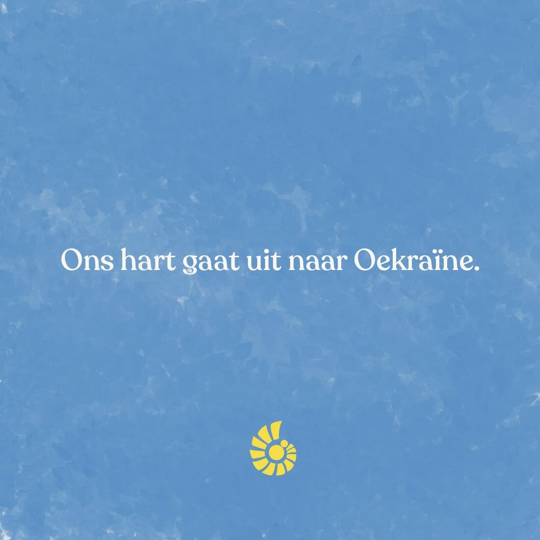 Ons hart gaat uit naar Oekraïne