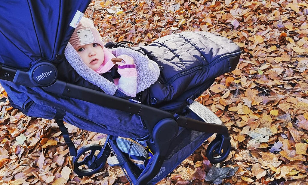 Ergobaby metro+ kinderwagen in de winter